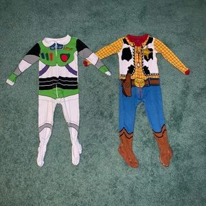 Buzz and Woody Footie Pajamas